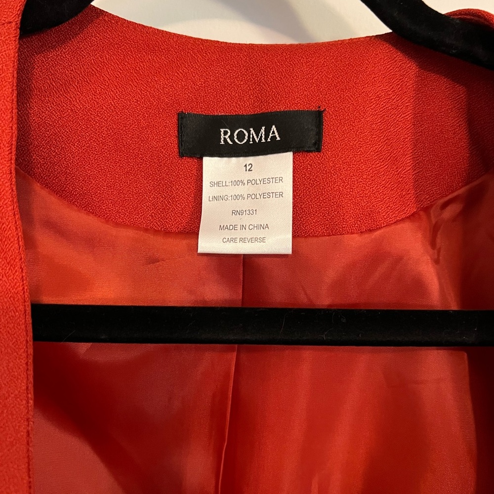 Roma size 12 burnt orange skirt suit set - NWT - Picture 3 of 11